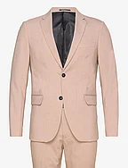 Plain mens suit - normal lenght - LT BEIGE MEL