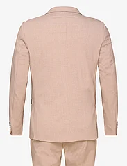 Lindbergh - Plain mens suit - dobbeltradede jakkesæt - lt beige mel - 1