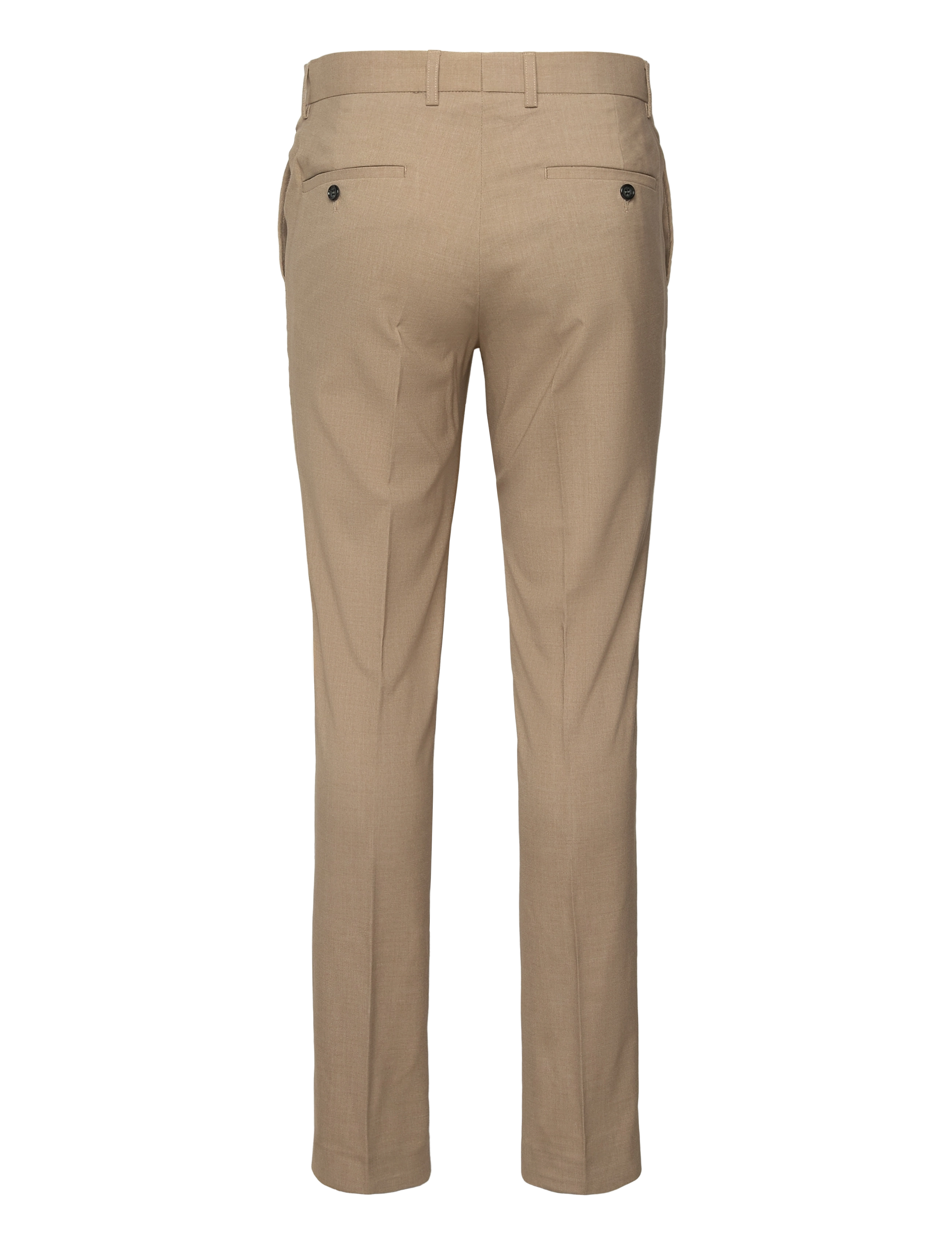Lindbergh - Plain mens suit - normal length - enkelknäppta kavajer - lt beige mel - 4