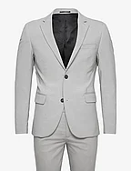 Plain mens suit - normal lenght - LT GREY MIX