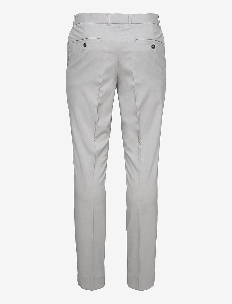 Lindbergh - Plain mens suit - normal length - enkelknäppta kavajer - lt grey mix - 4