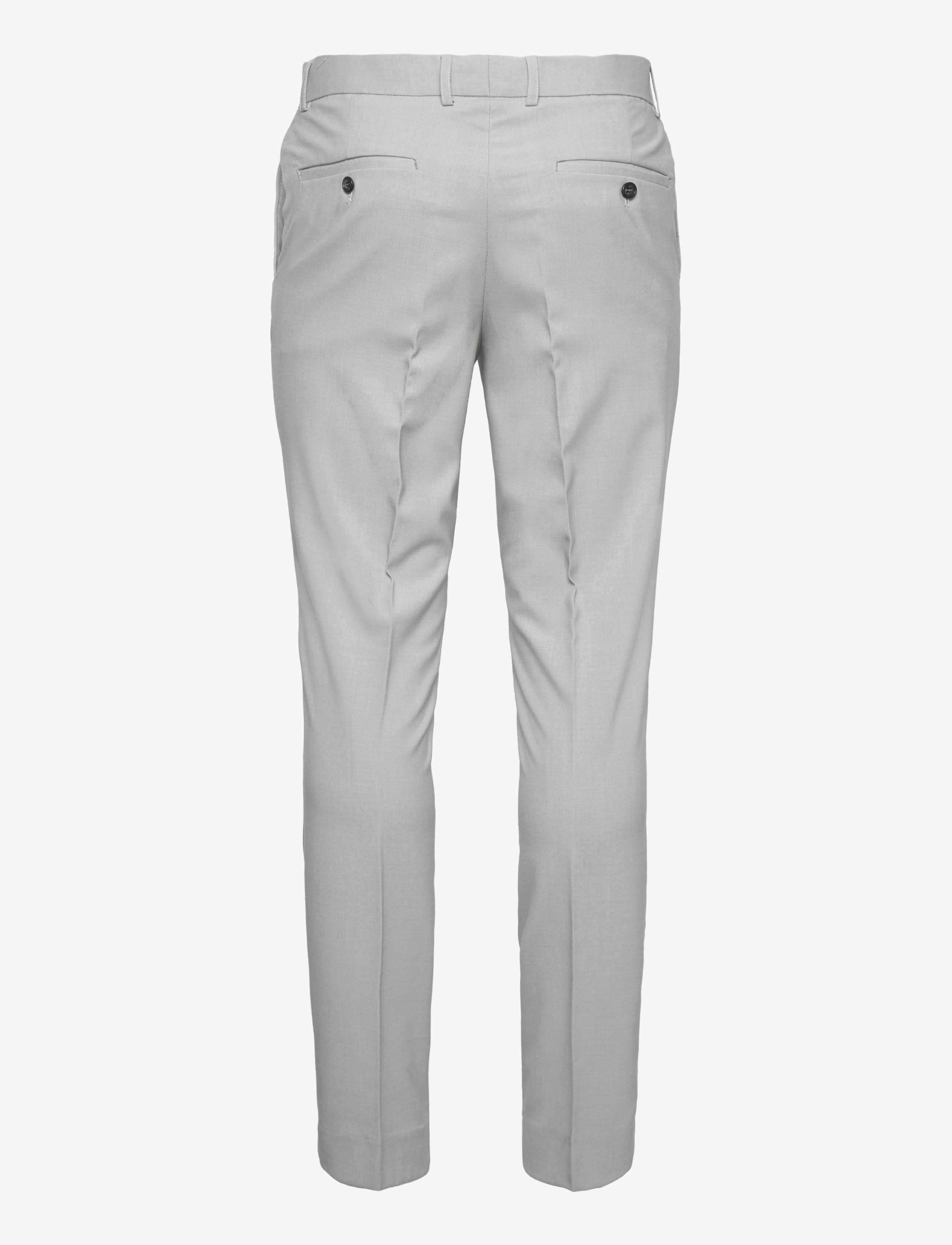 Lindbergh - Plain mens suit - normal length - einhnepptir blazerar - lt grey mix - 4