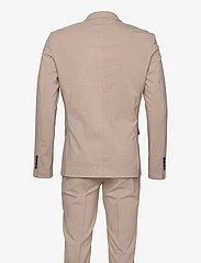 Lindbergh - Plain mens suit - double breasted suits - lt sand mel - 1