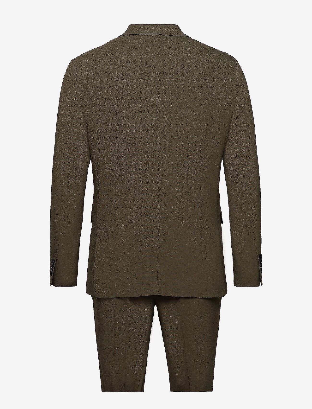 Lindbergh - Plain mens suit - normal length - kostymer - olive - 2