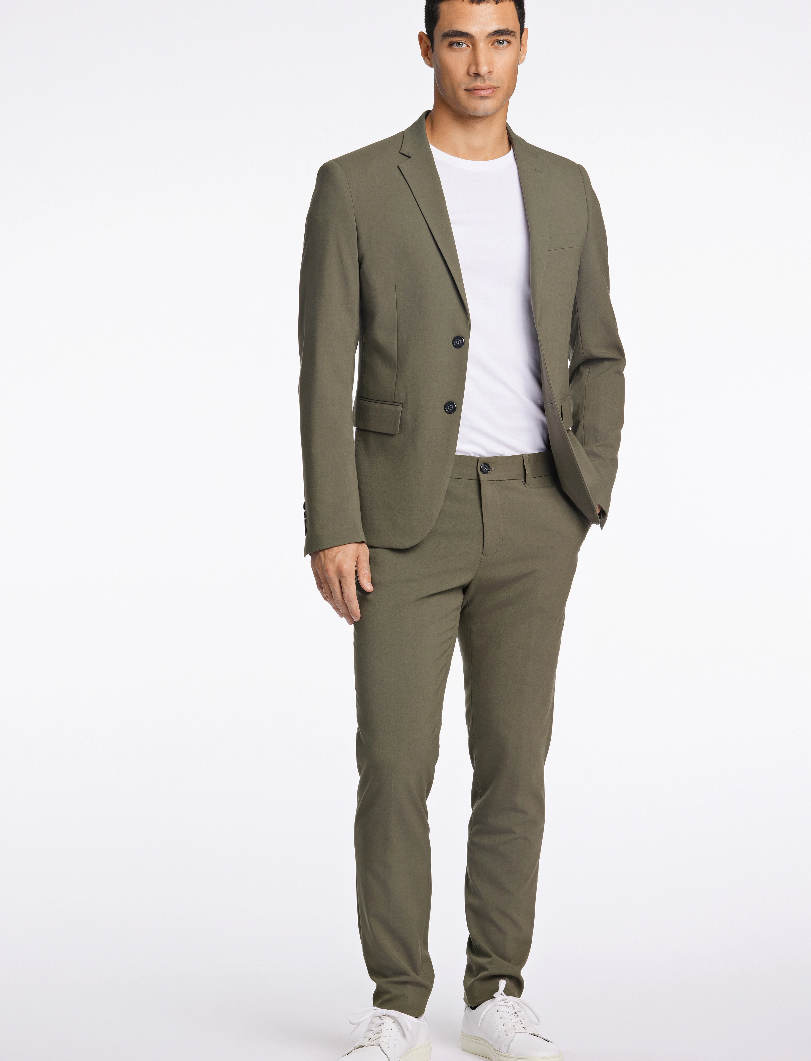 Lindbergh Plain Mens Suit Normal Length, 48, Suits & Blazer, Grün - Suits, Männerswear