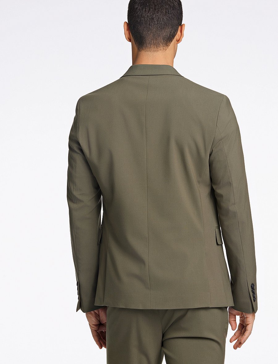 Lindbergh - Plain mens suit - normal length - einreiher - olive - 4