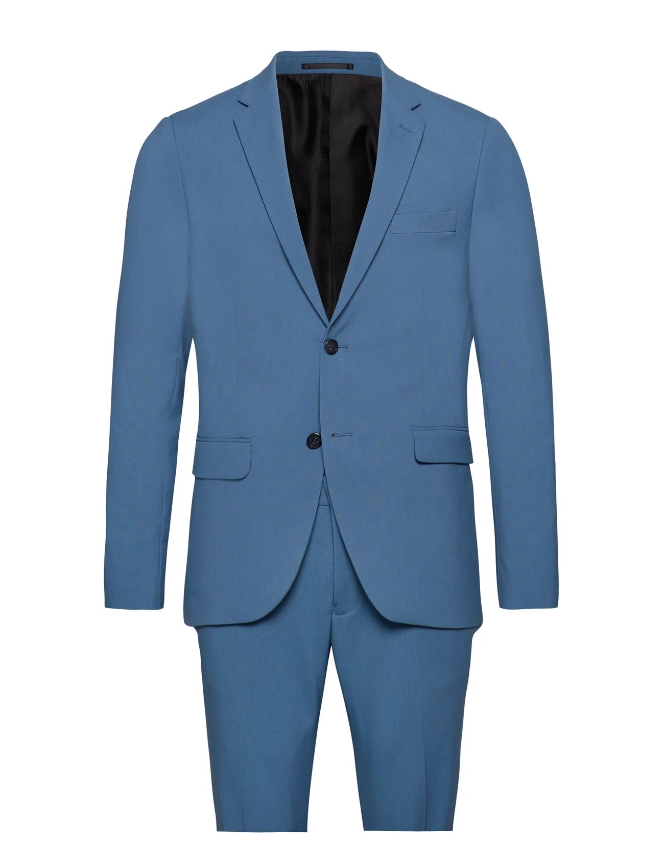 Lindbergh - Plain mens suit - zweireiher anzüge - sky blue - 0