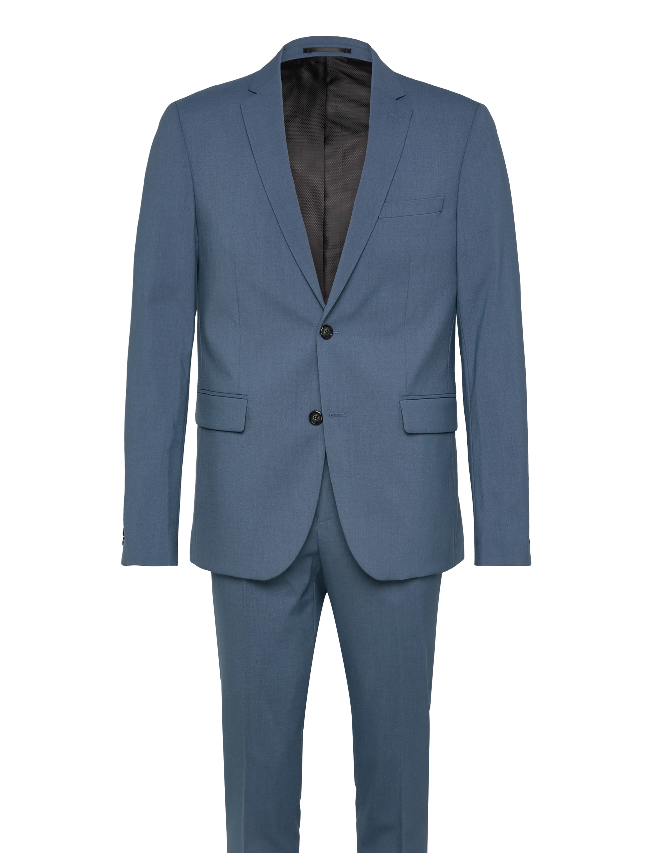 LINDBERGH Plain Mens Anzug - Normal Length Blau - 58 - Herren