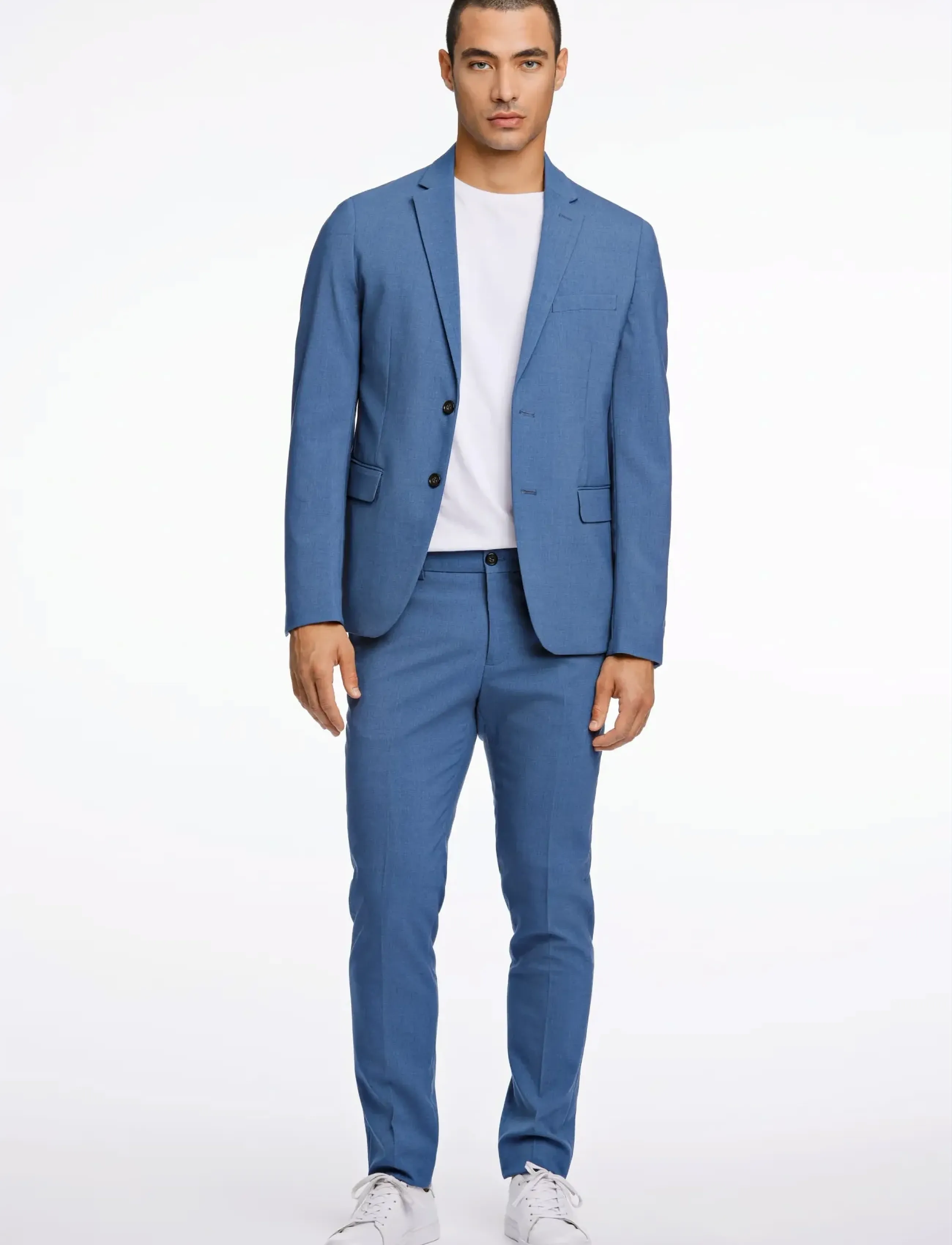 Lindbergh Plain Mens Suit Normal Length, 58, Suits & Blazer, Blau - Suits, Männerswear