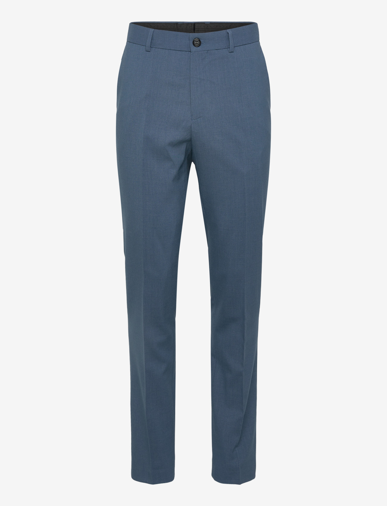 Lindbergh - Plain mens suit - normal length - einreiher - steel blue mel - 3