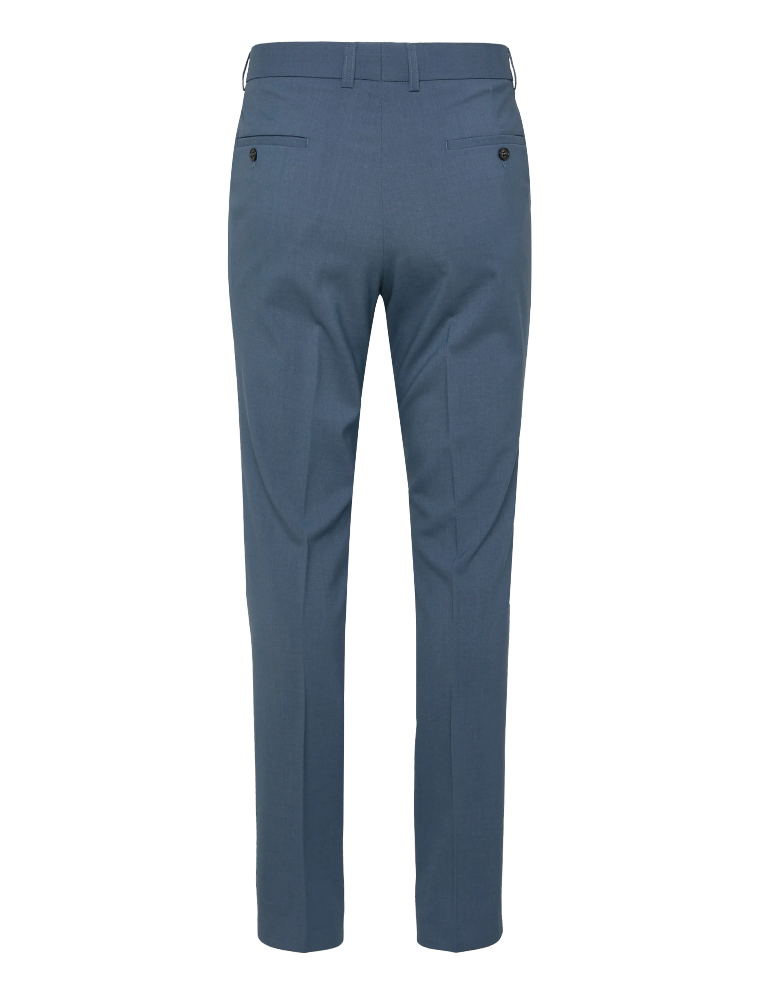 Lindbergh - Plain mens suit - normal length - enkelknäppta kavajer - steel blue mel - 4