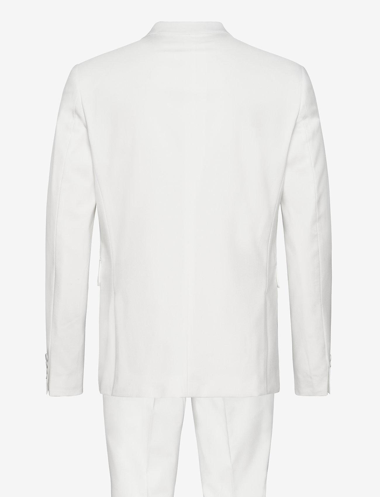 Lindbergh - Plain mens suit - double breasted suits - white - 1