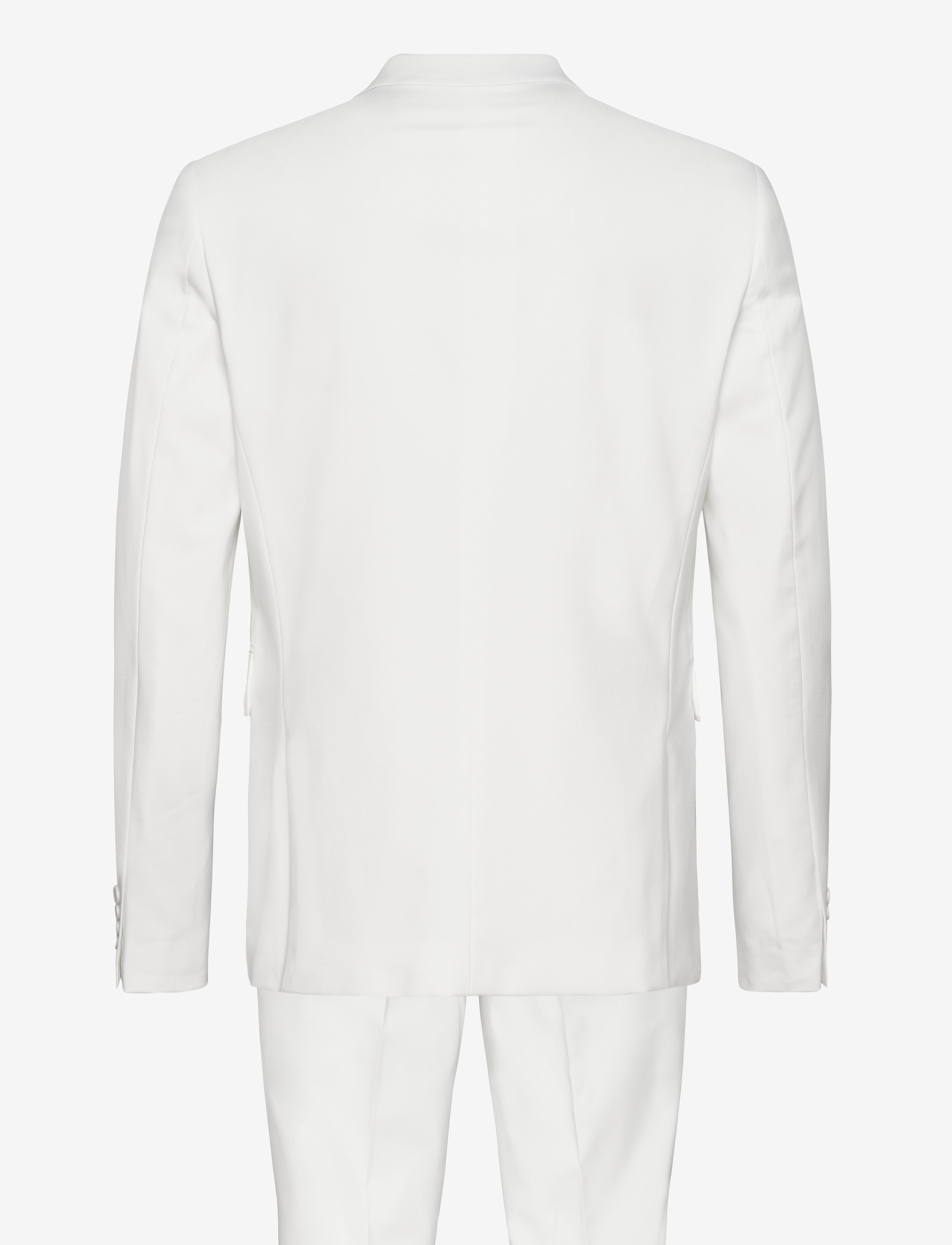 Lindbergh - Plain mens suit - normal length - enkelknäppta kavajer - white - 2