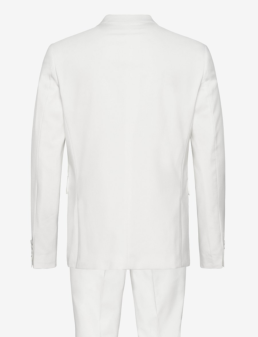 Lindbergh - Plain mens suit - normal length - einreiher - white - 2