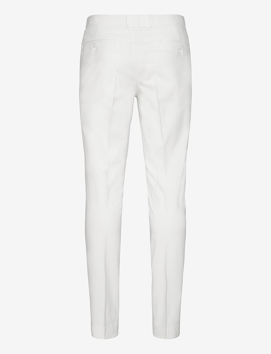 Lindbergh - Plain mens suit - normal length - einreiher - white - 4