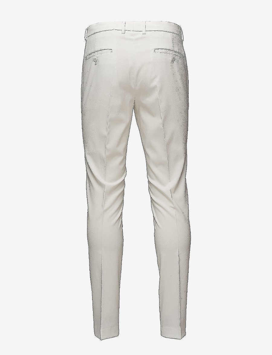 Lindbergh - Plain mens suit - normal length - einreiher - white - 5