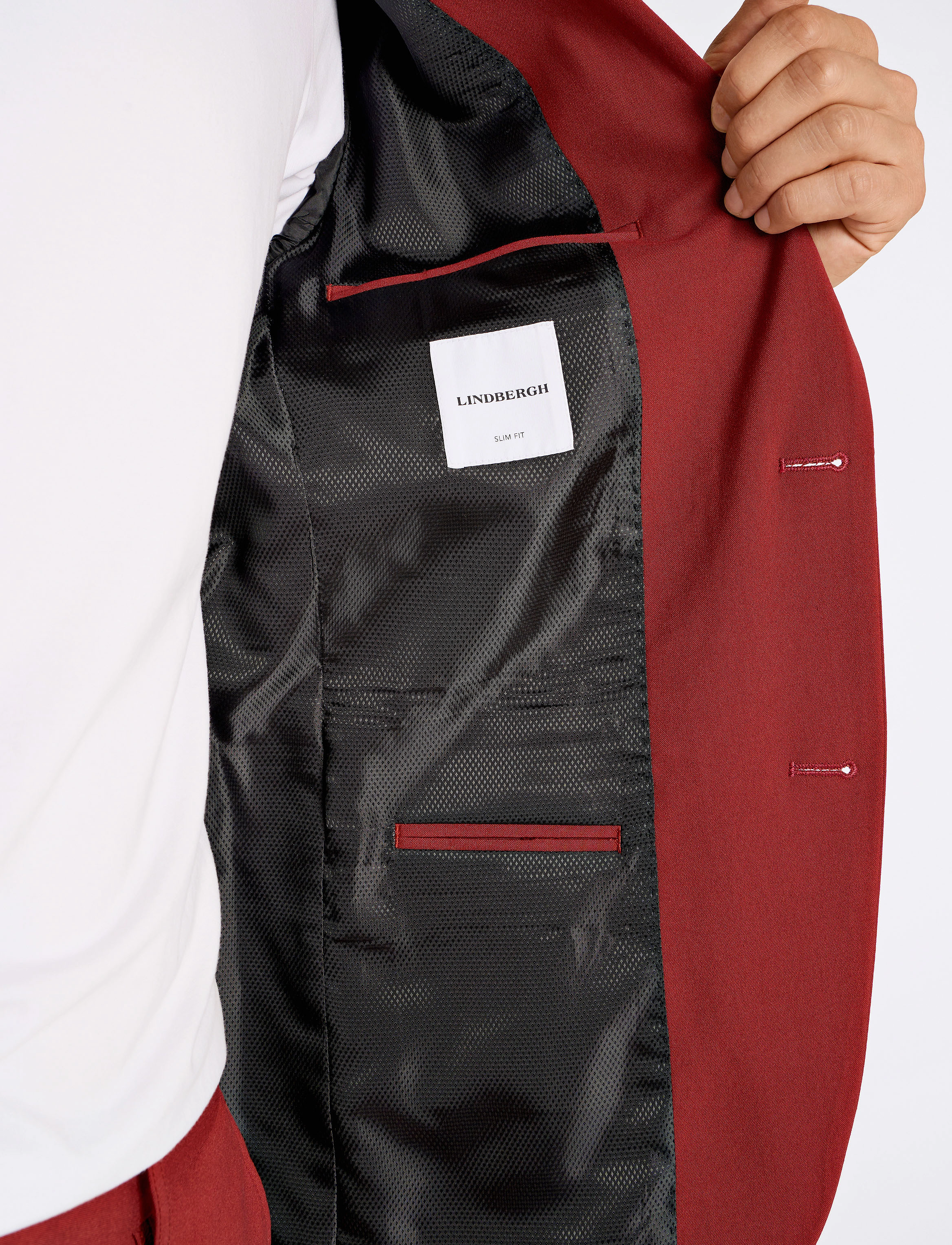Lindbergh Plain Mens Suit Normal Length kostymer herr – bild 7