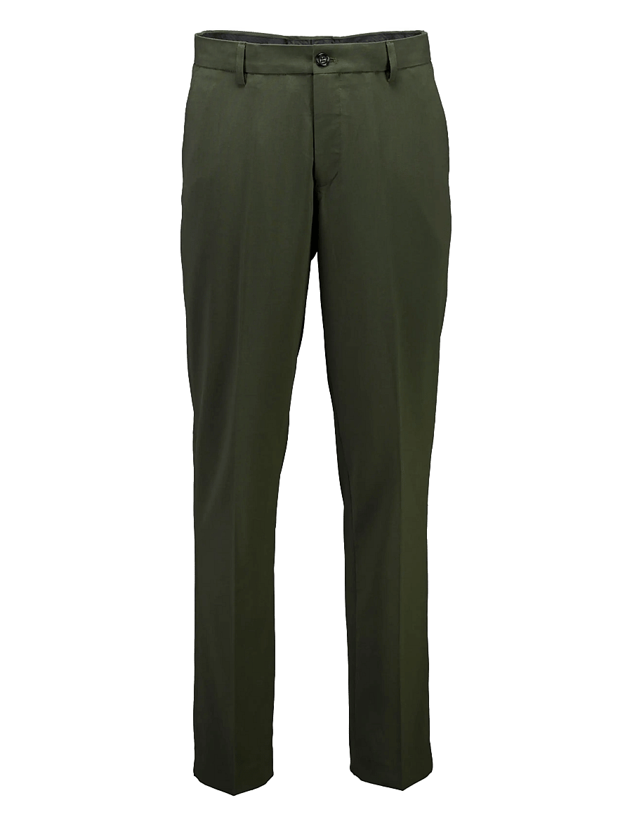 Lindbergh - Plain mens suit - normal length - einreiher - wood green - 2