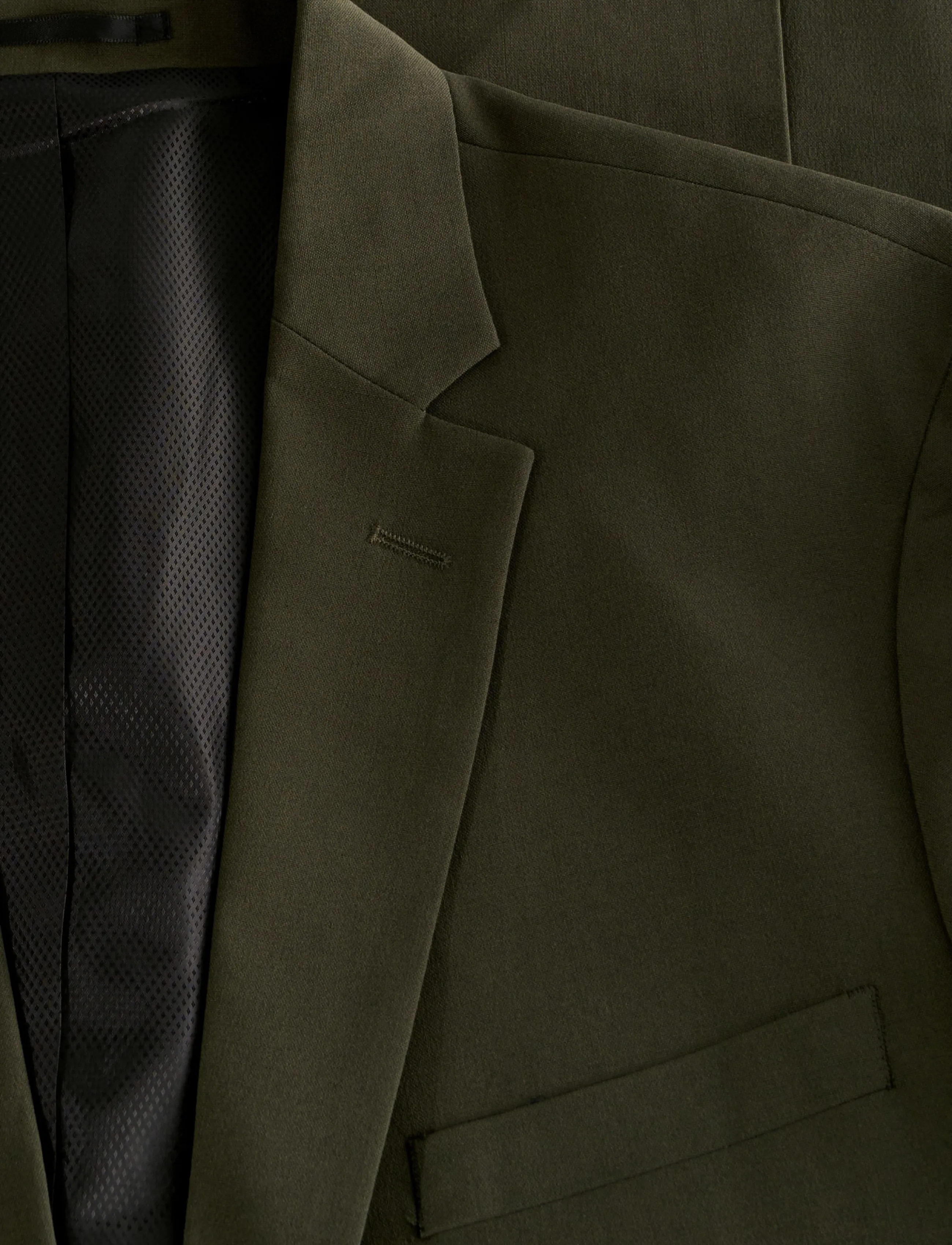 Lindbergh - Plain mens suit - normal length - einreiher - wood green - 5