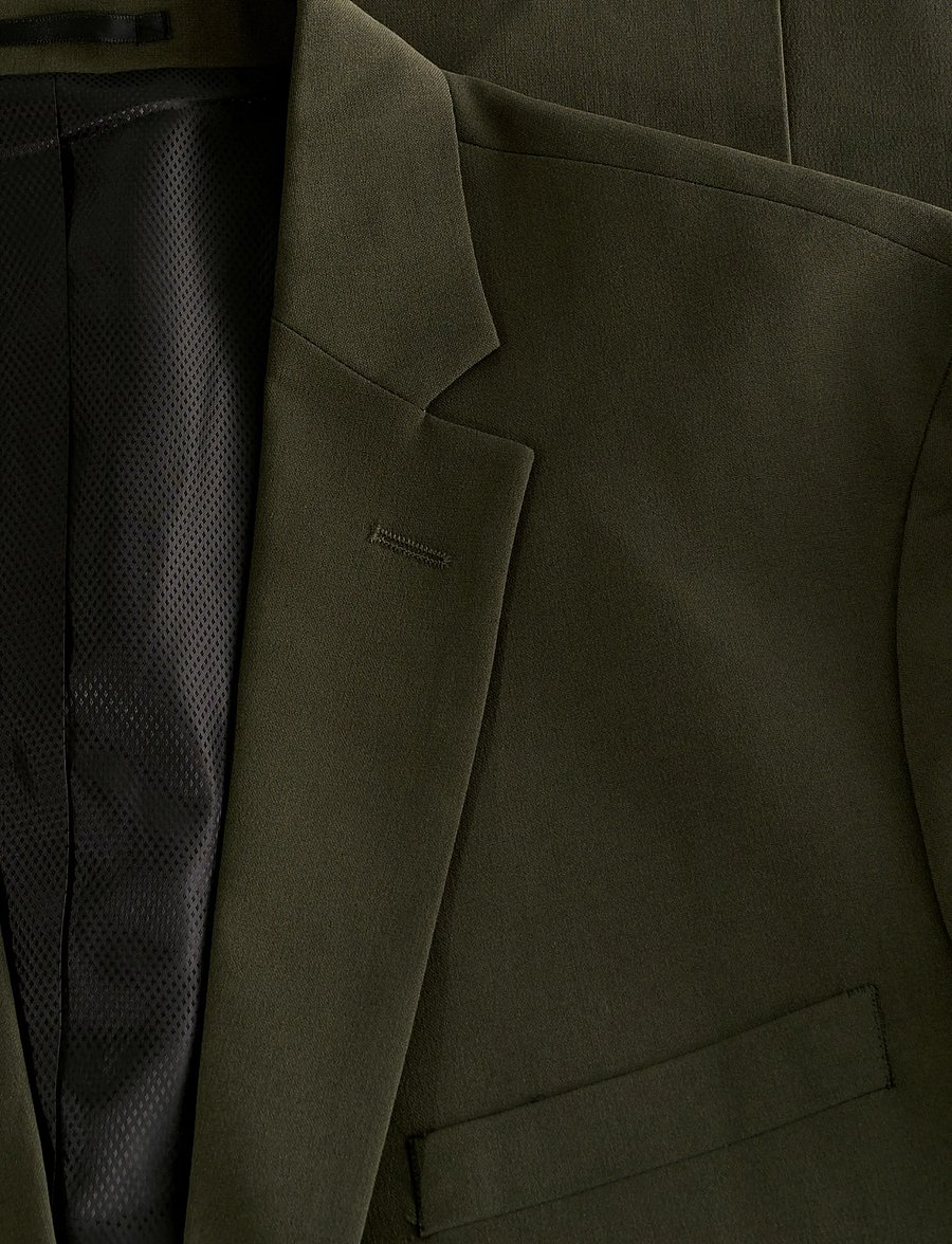 Lindbergh - Plain mens suit - normal length - einreiher - wood green - 5