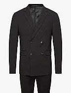 Plain DB mens suit - normal lenght - BLACK