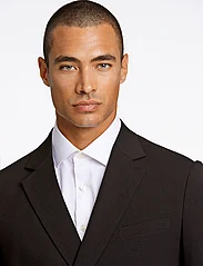 Lindbergh - Plain DB mens suit - normal lenght - double breasted suits - black - 14
