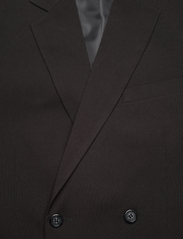 Lindbergh - Plain DB mens suit - normal lenght - kostuums met dubbele knopen - black - 4