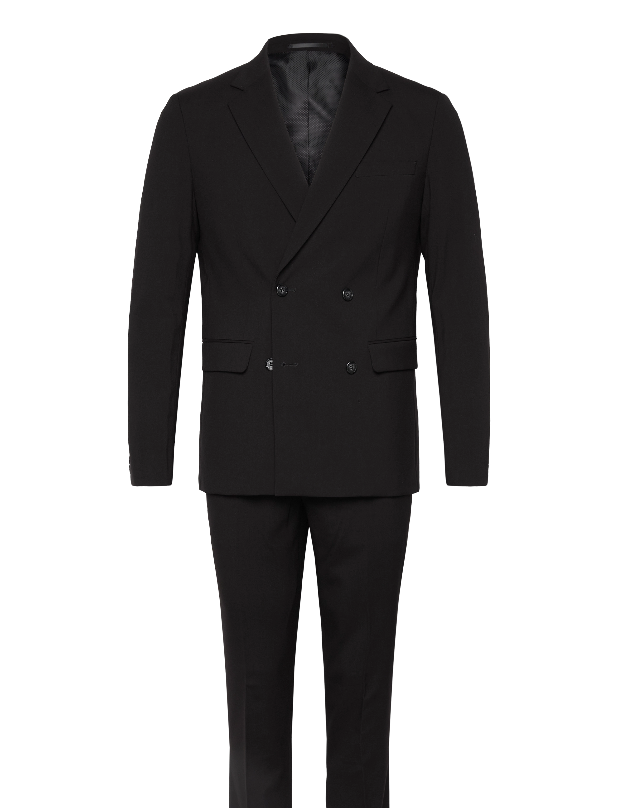 LINDBERGH Plain Db Mens Anzug - Normal Length Schwarz - 56 - Herren