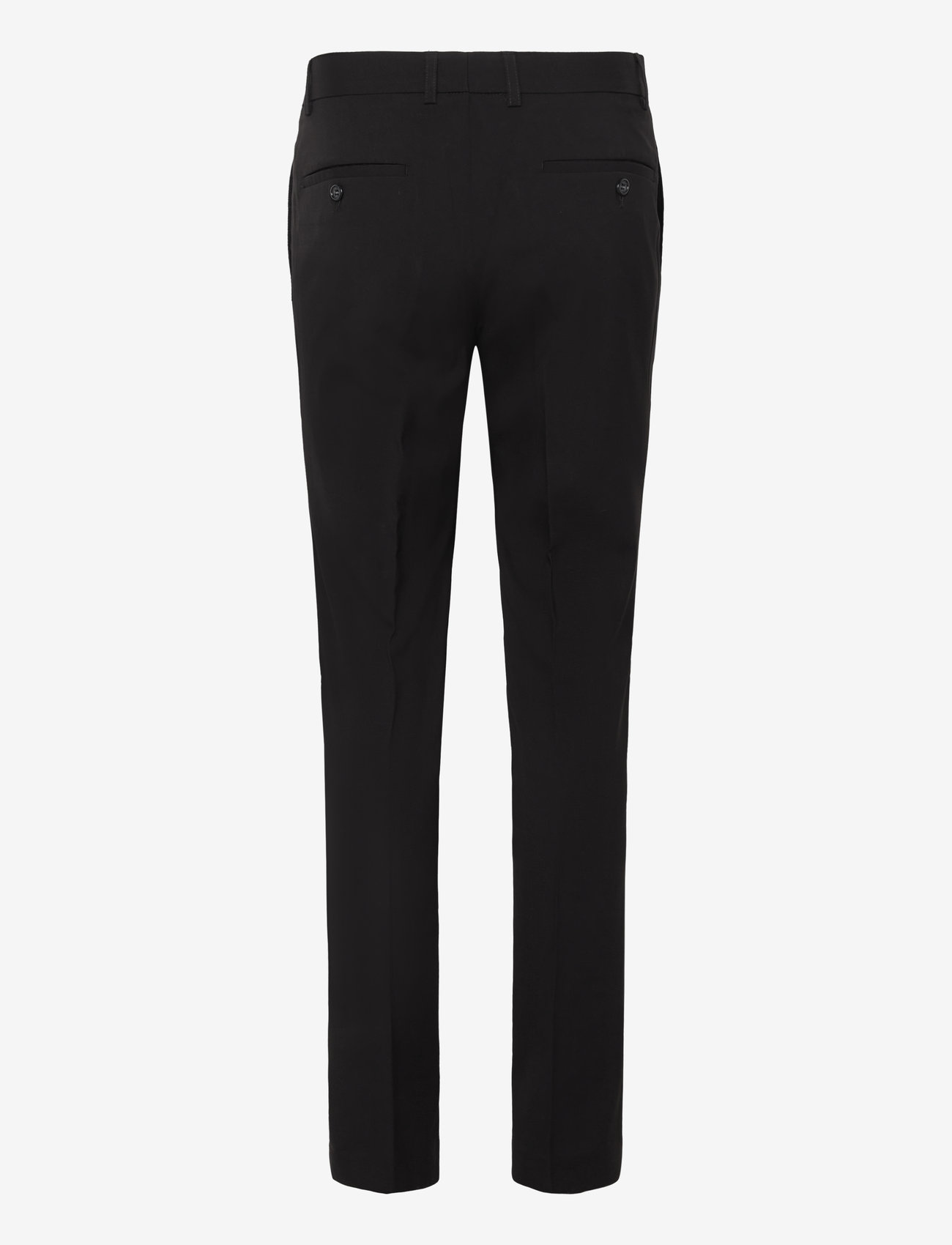 Lindbergh - Plain DB mens suit - normal length - dobbeltradede blazere - black - 4