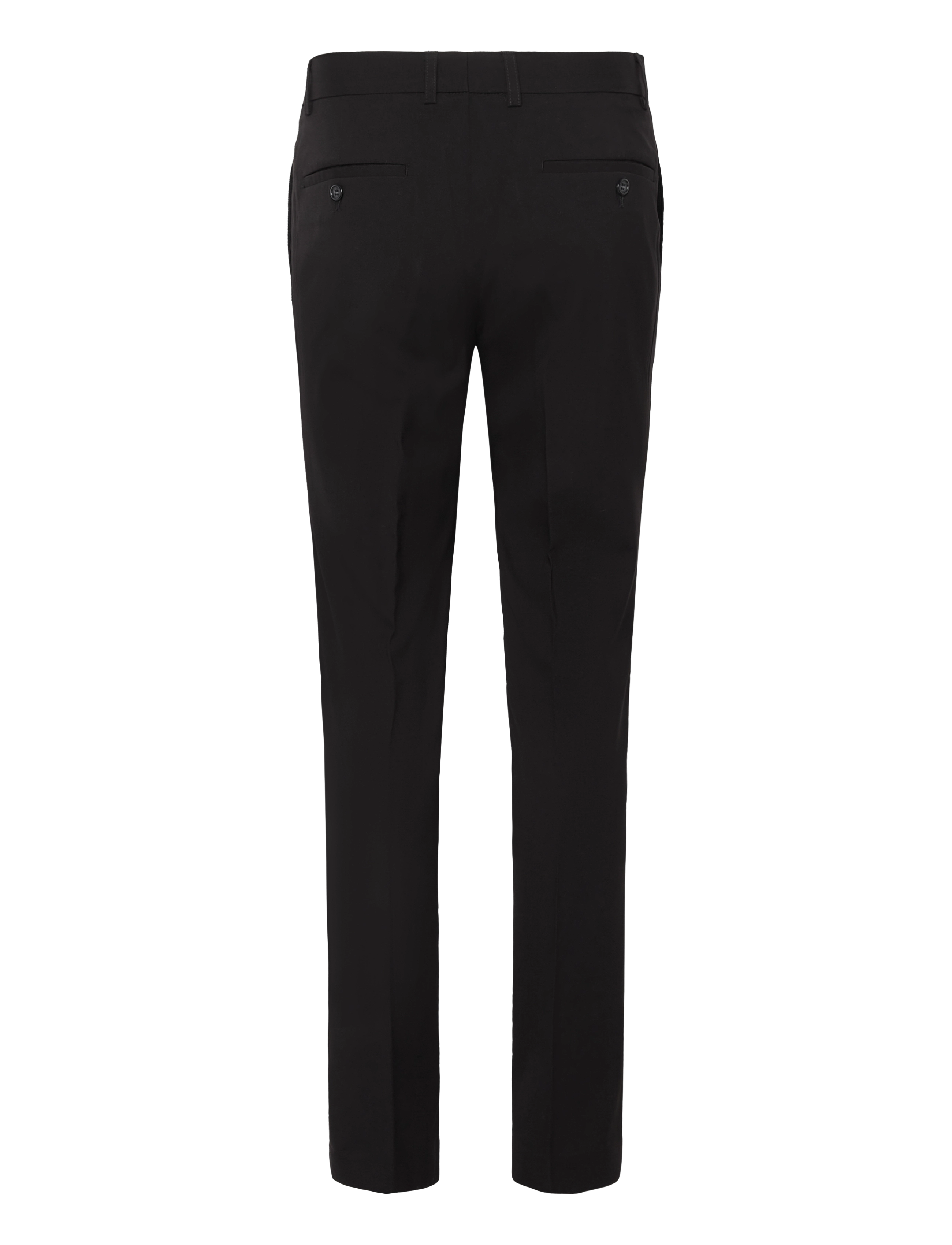 Lindbergh - Plain DB mens suit - normal length - dubbelknäppta kavajer - black - 4
