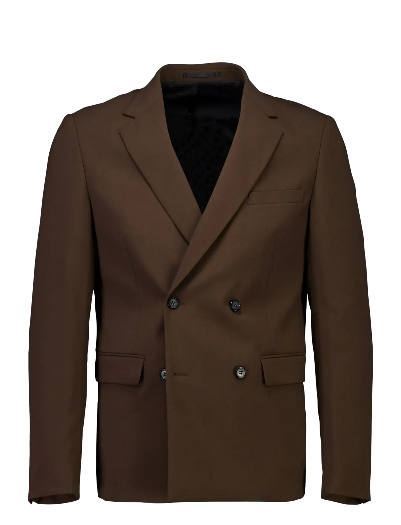 Lindbergh - Plain DB mens suit - normal length - zweireiher - deep brown - 3