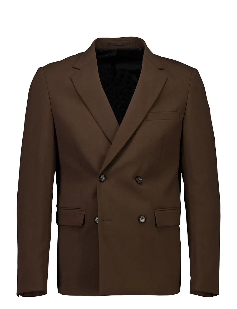 Lindbergh - Plain DB mens suit - normal length - zweireiher - deep brown - 3