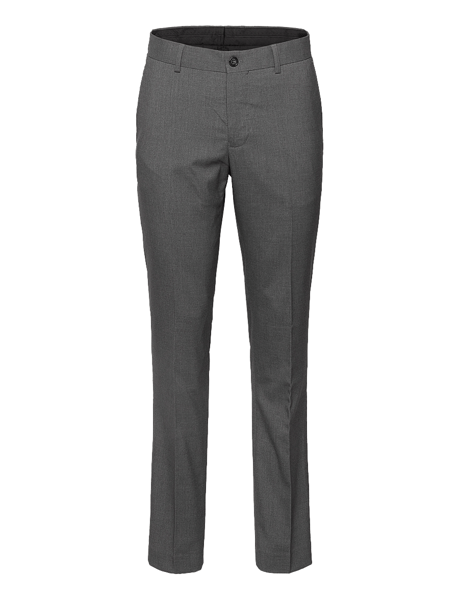 Lindbergh - Plain DB mens suit - normal length - dobbeltradede blazere - grey mix - 3