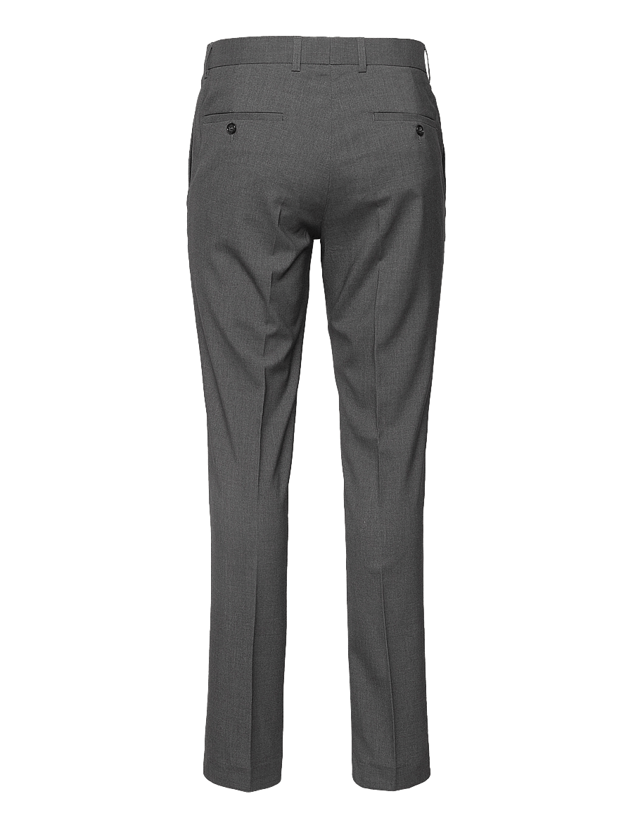 Lindbergh - Plain DB mens suit - normal length - dobbeltradede blazere - grey mix - 4
