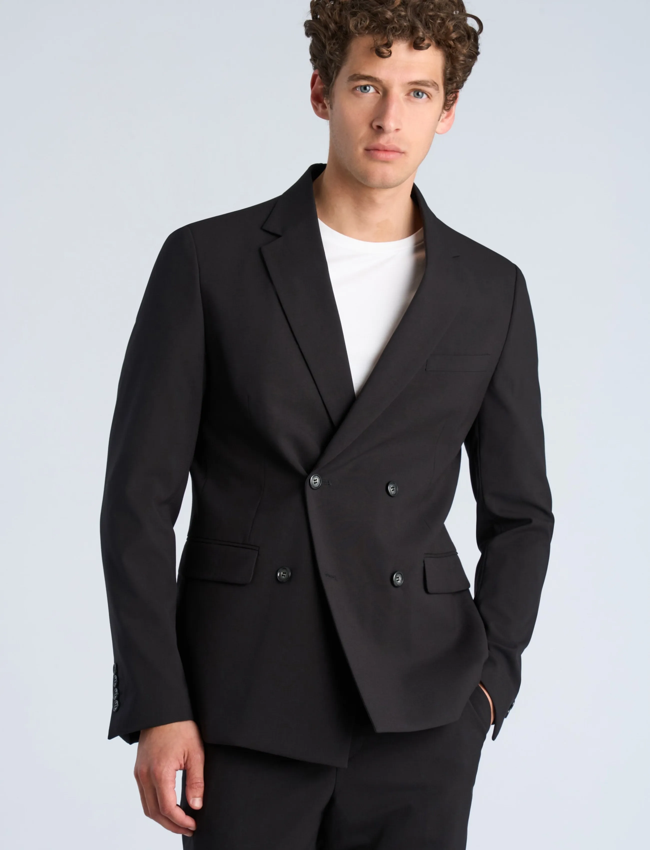 Lindbergh Plain Db Mens Suit Normal Length kostymer herr – bild 3