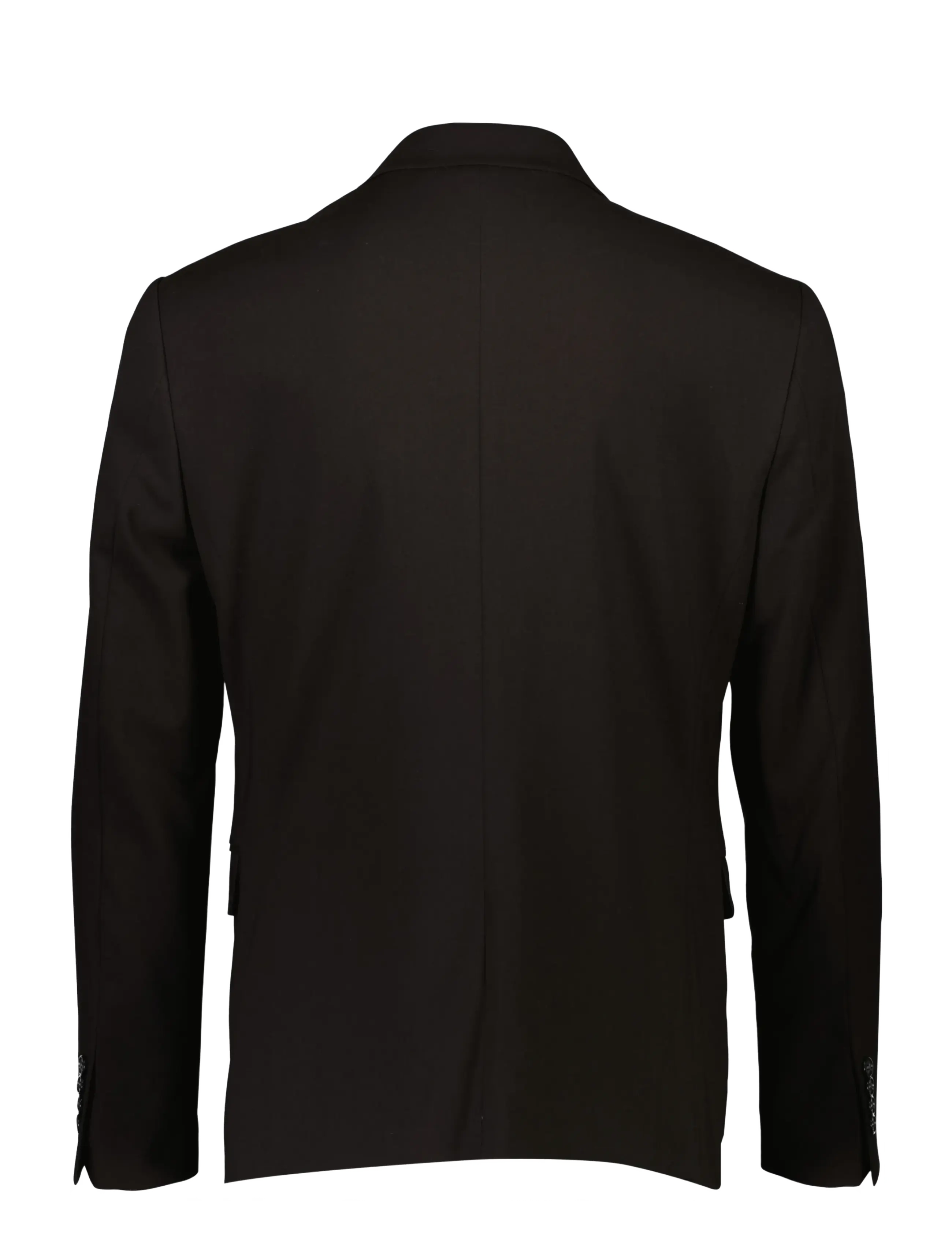 Lindbergh - Plain DB mens suit - normal length - dubbelknäppta kavajer - jet black - 4