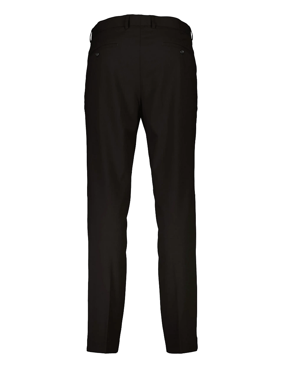 Lindbergh - Plain DB mens suit - normal length - dubbelknäppta kavajer - jet black - 5