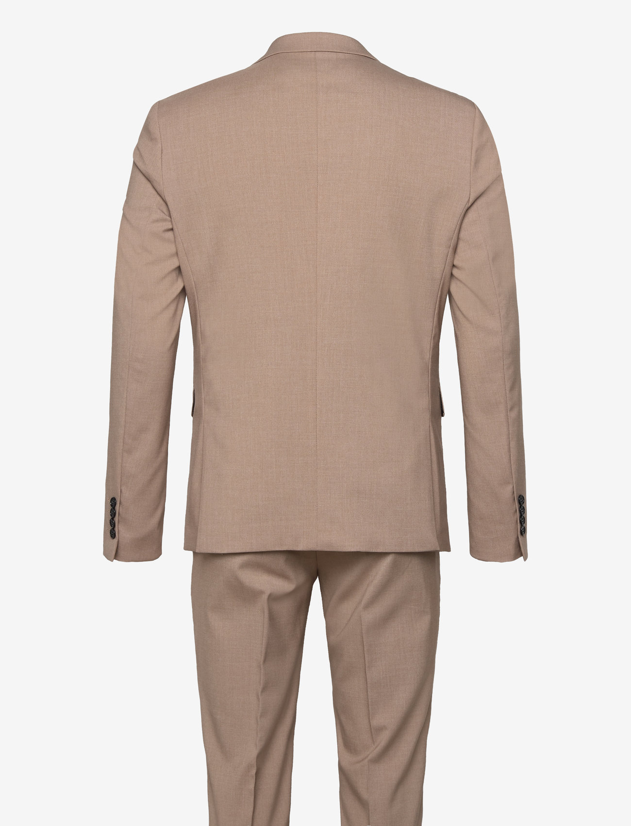 Lindbergh - Plain DB mens suit - normal length - zweireiher - lt beige mel - 2