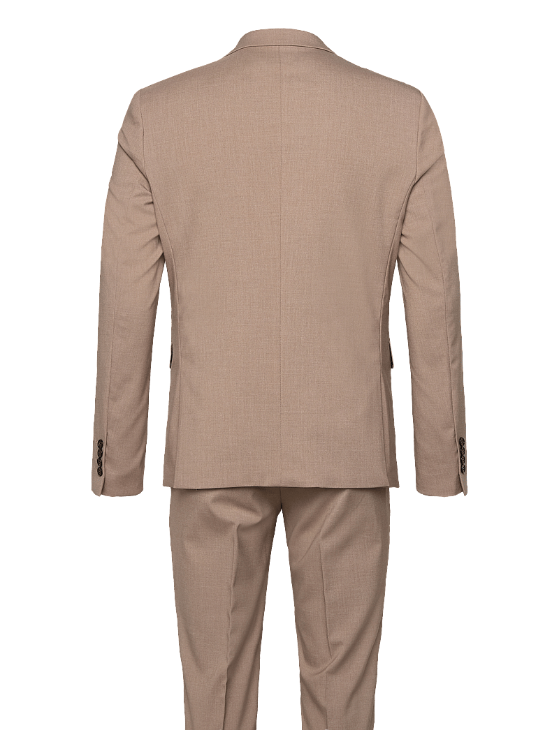 Lindbergh - Plain DB mens suit - normal length - zweireiher - lt beige mel - 2