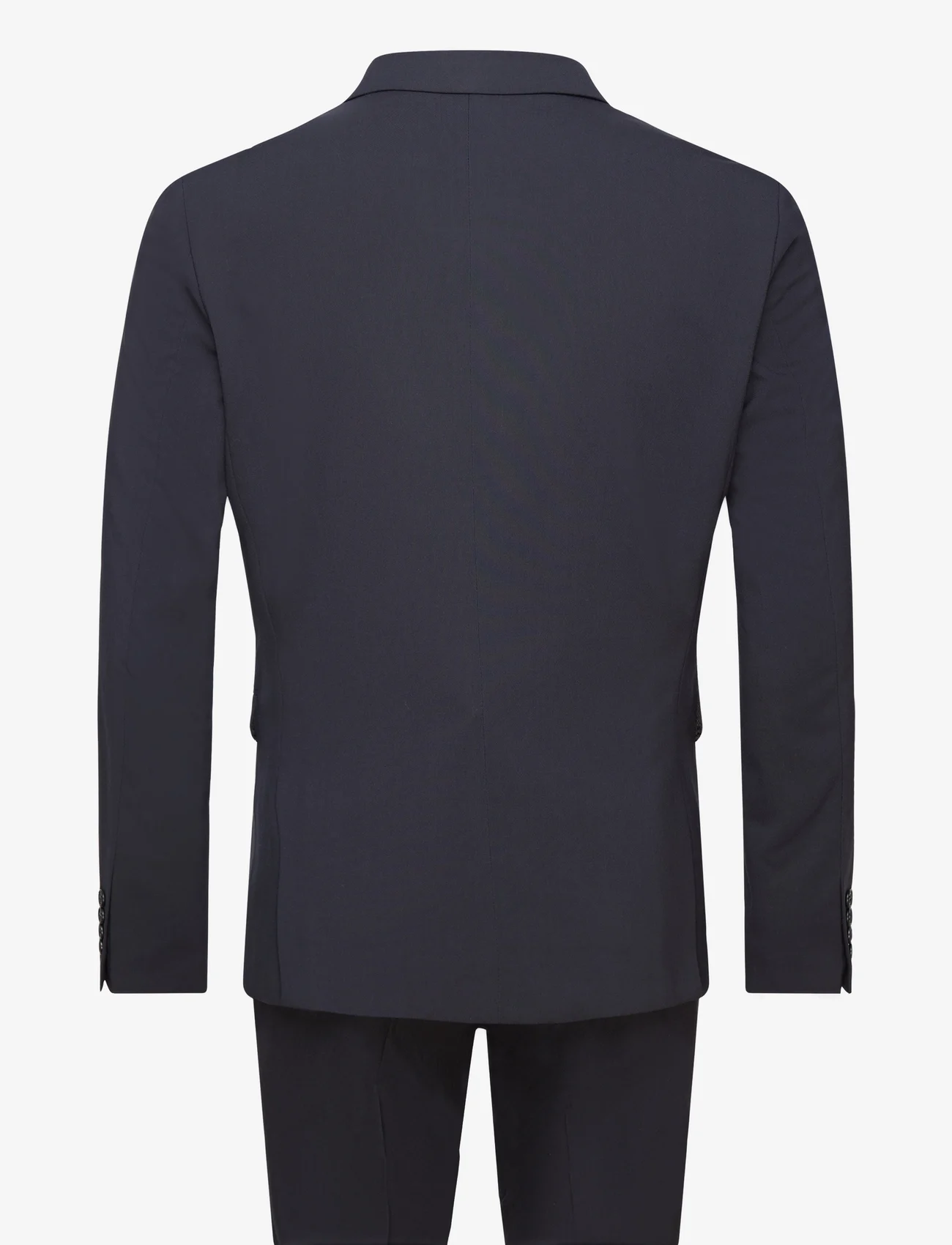 Lindbergh - Plain DB mens suit - normal lenght - double breasted suits - navy - 1
