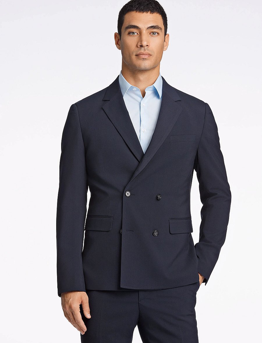 Lindbergh - Plain DB mens suit - normal length - zweireiher - navy - 5