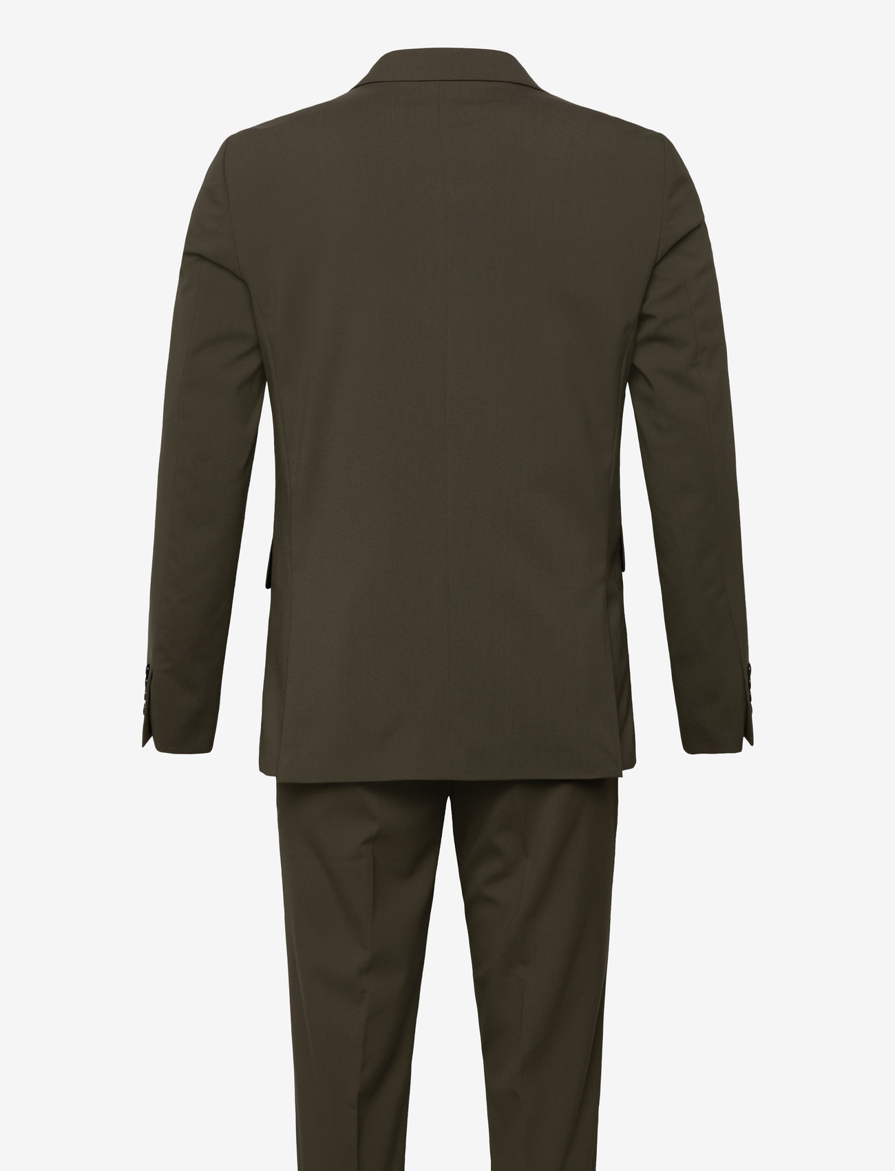 Lindbergh - Plain DB mens suit - normal length - zweireiher - olive - 2