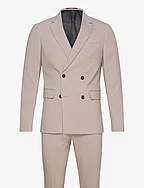 Plain DB mens suit - normal lenght - SAND