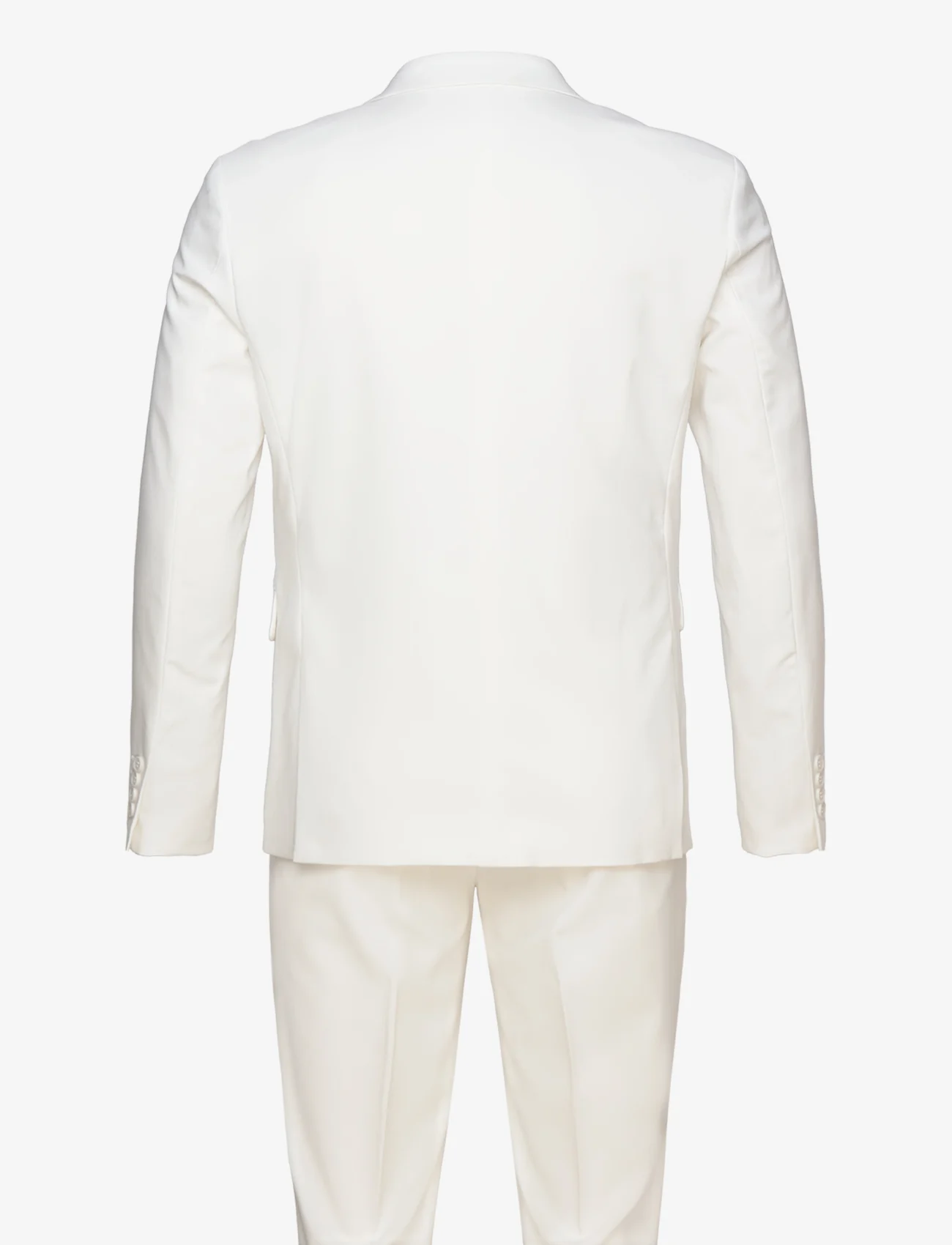 Lindbergh - Plain DB mens suit - normal lenght - double breasted suits - white - 1