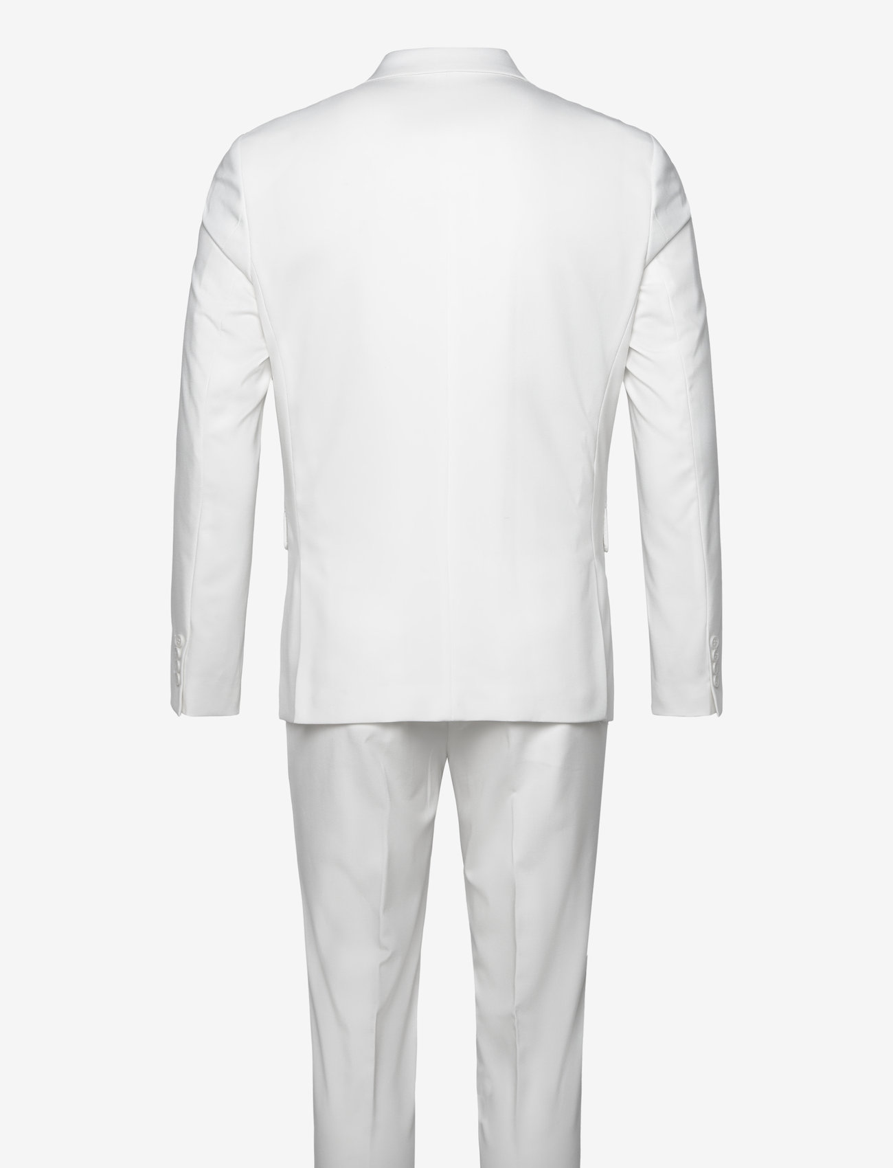 Lindbergh - Plain DB mens suit - normal length - dubbelknäppta kavajer - white - 2