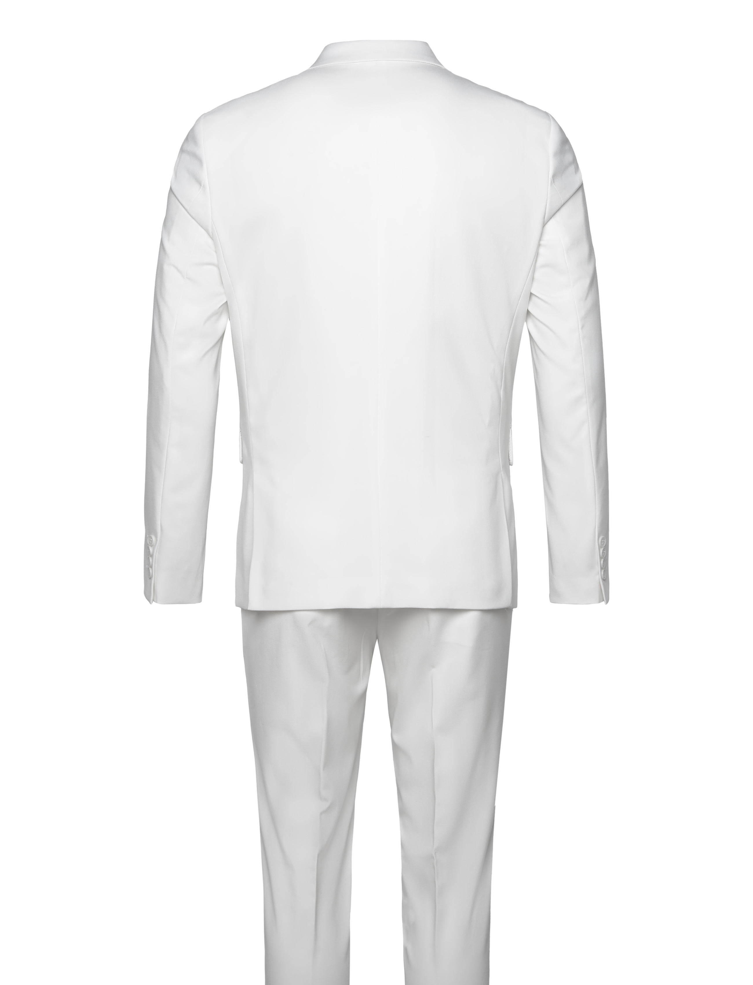 Lindbergh - Plain DB mens suit - normal length - double breasted blazers - white - 2