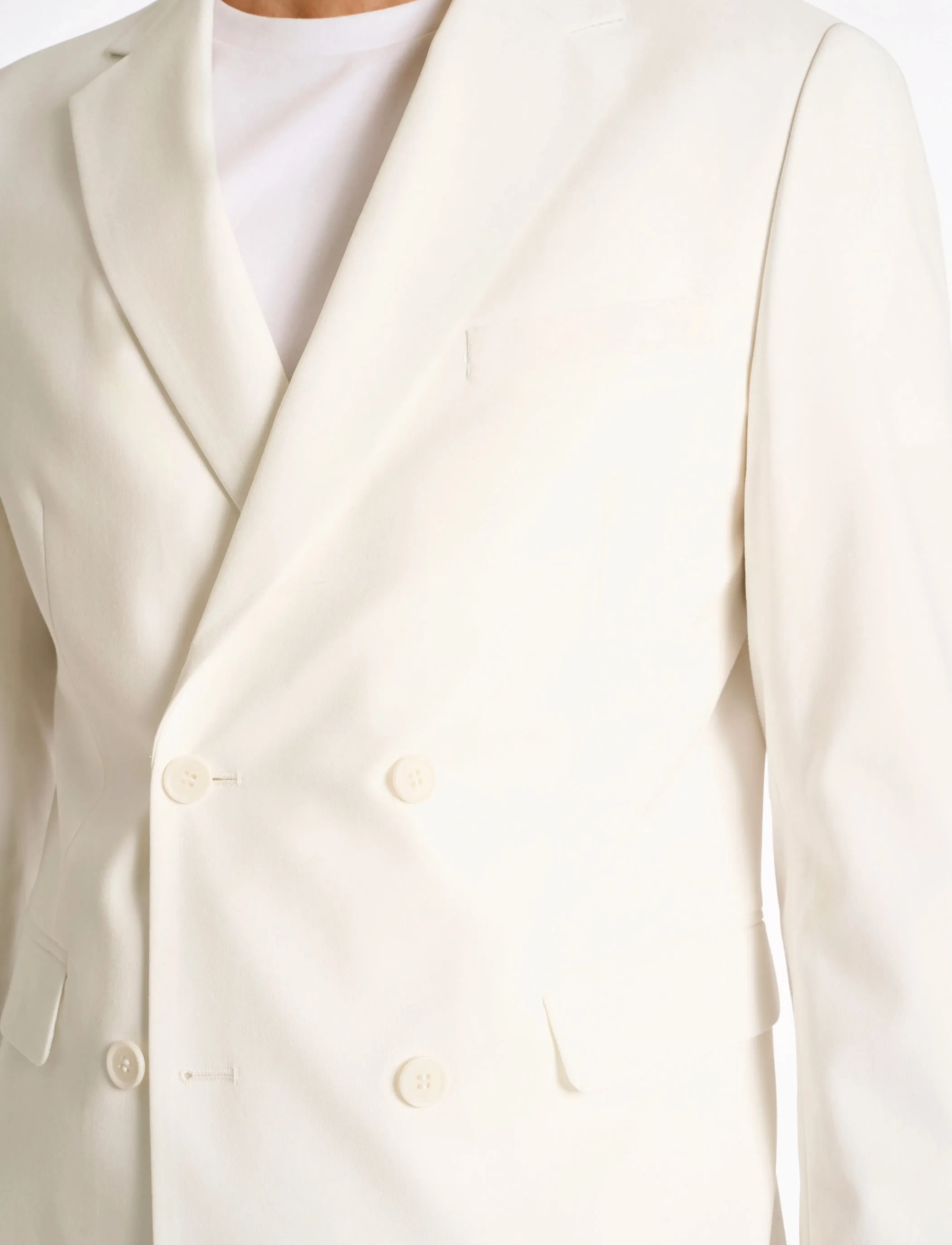 Lindbergh Plain DB mens suit - normal length - Streetstyle - WHITE / white