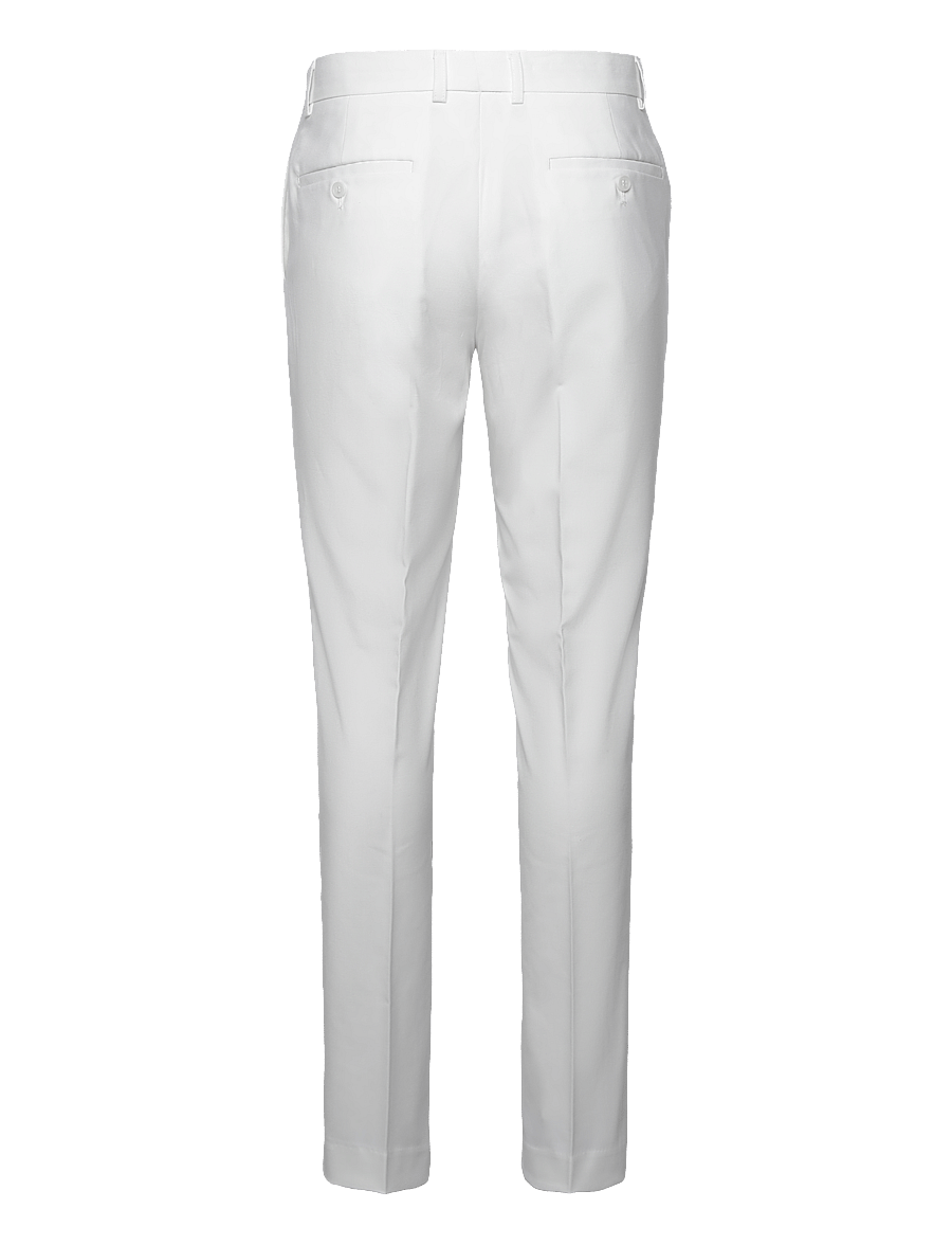 Lindbergh - Plain DB mens suit - normal length - dubbelknäppta kavajer - white - 4