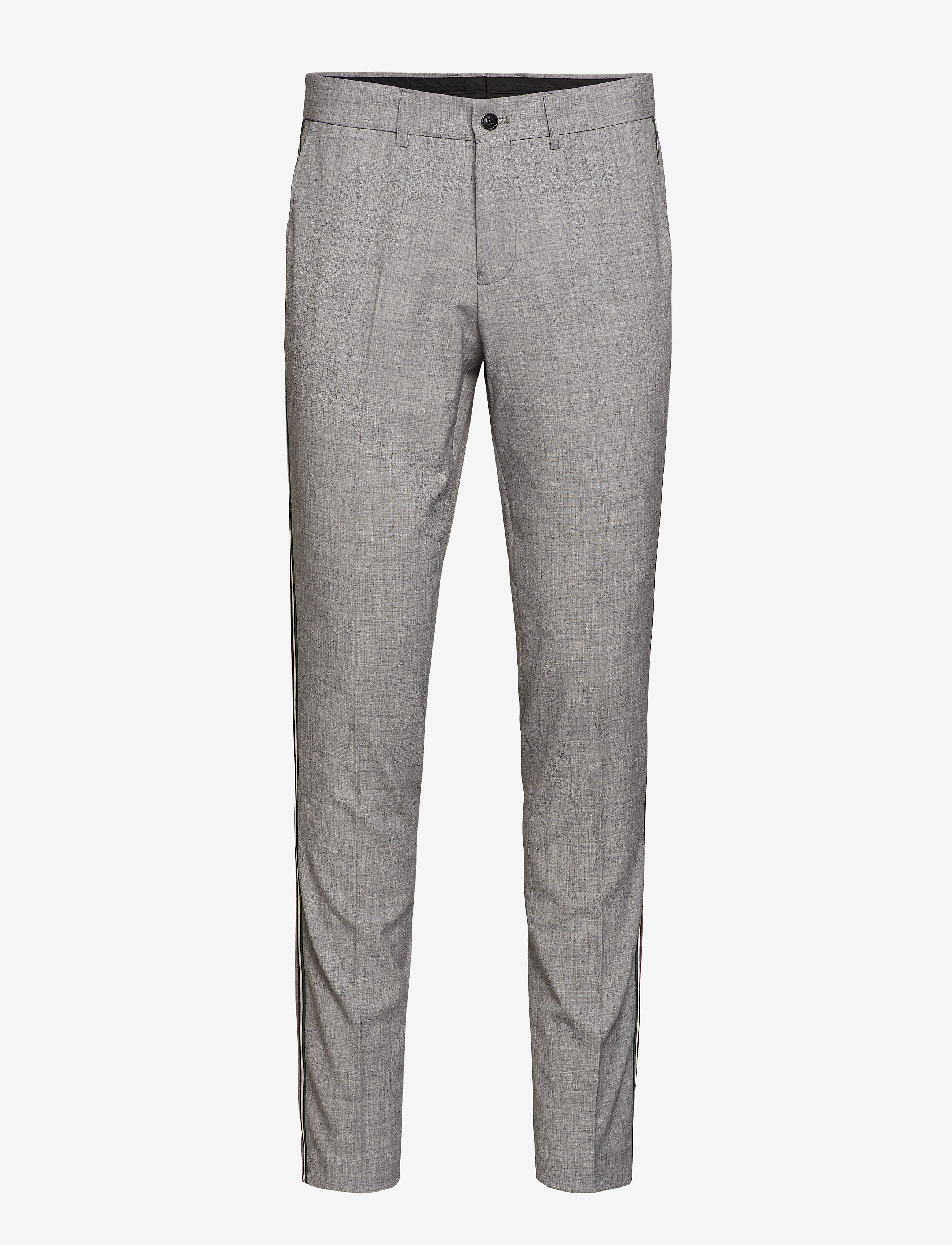 Lindbergh - Melange suit w. contrast tape - grey mel - 3