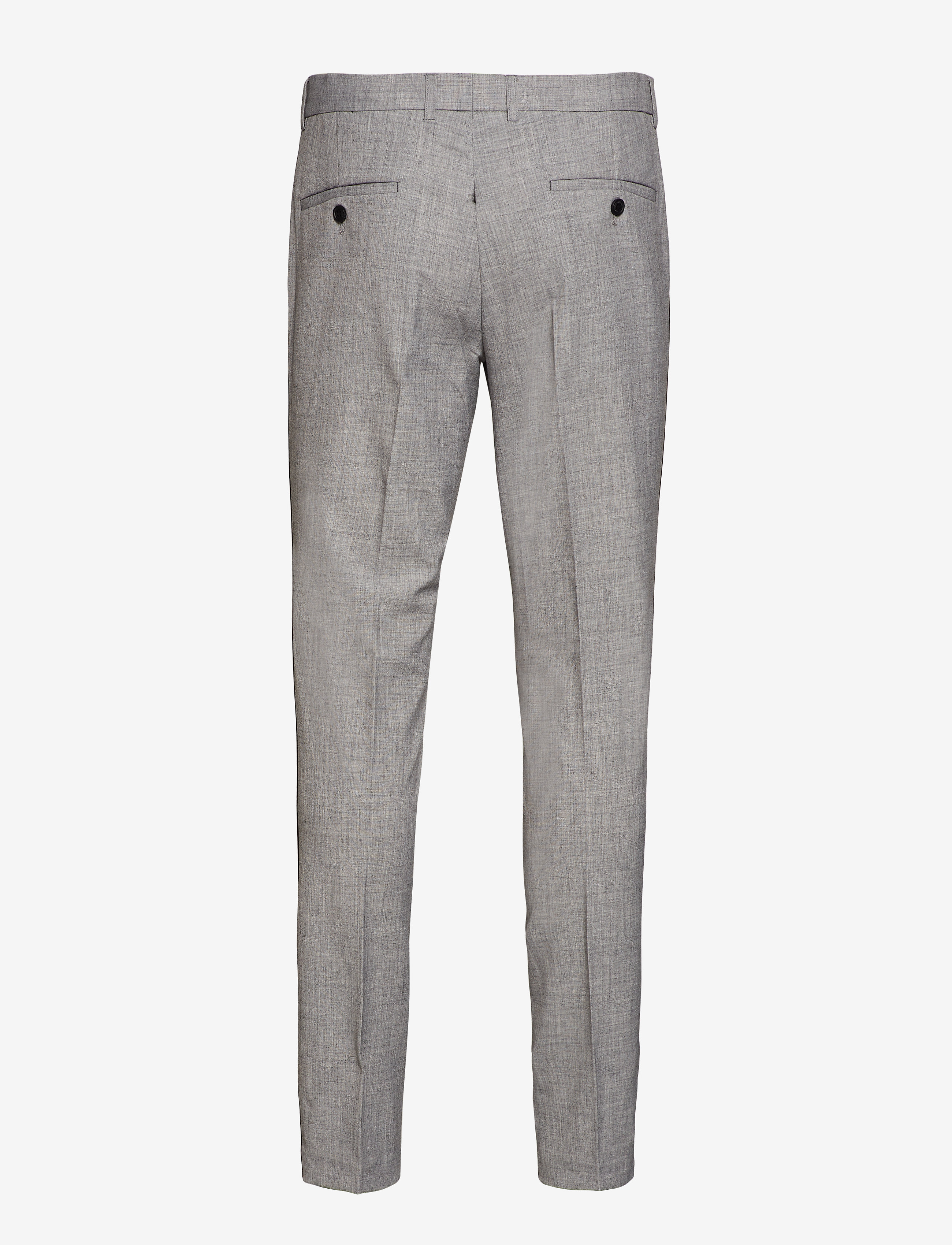Lindbergh - Melange suit w. contrast tape - grey mel - 4